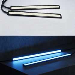 GENEROX Blue LED Daytime Running Light (DRL) | Premium Metal DRL Light for Bike & Car