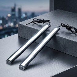 GENEROX Blue LED Daytime Running Light (DRL) | Premium Metal DRL Light for Bike & Car