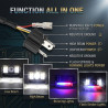 GENEROX Multi-Function LED Headlight for Splendor | Premium Glass & Metal Headlight with Multi Color Modes
