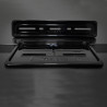 GENEROX Front & Rear Number Plate Frame Set (Pack of 2) | Black Metal Plate Cover for Bike & Scooty
