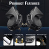 GENEROX LIU HJG Dual Tone Horn Set with Relay & Wiring Kit | High-Low Sound for Bike, Car & Bus