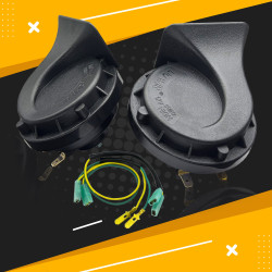 GENEROX LIU HJG Dual Tone Horn Set with Relay & Wiring Kit | High-Low Sound for Bike, Car & Bus