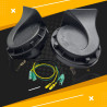GENEROX LIU HJG Dual Tone Horn Set with Relay & Wiring Kit | High-Low Sound for Bike, Car & Bus