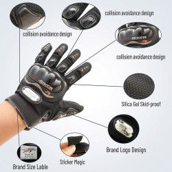 GENEROX Riding Gloves Bike Black